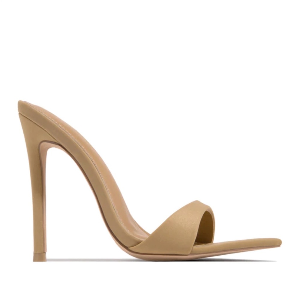 Tan mule 8. Femme La copy
